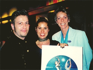 Gem�lde f�r Denise Biellmann anl�sslich &laquo;Art on Ice&raquo; im Auftrag der Firma Crossair by Daniel Amberg